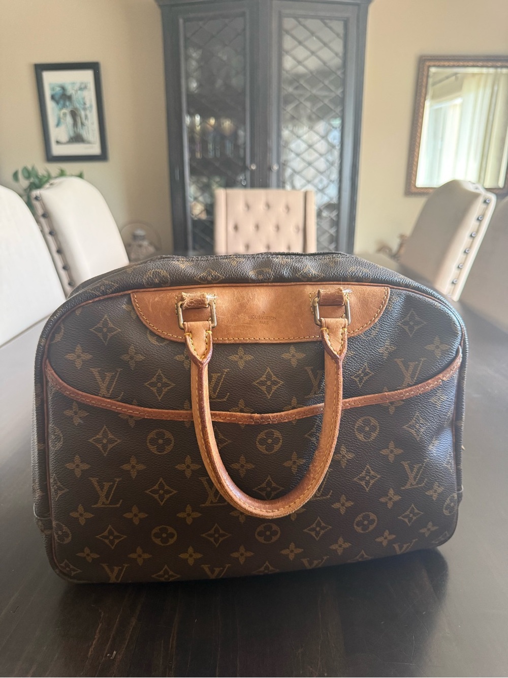 Vintage Louis Vuitton Monogram Canvas Brown and Tan Toiletry Bag - Picture 9 of 13